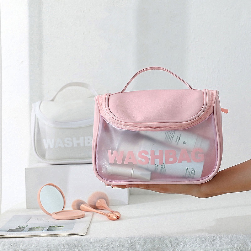 Alibaba1688 Tas Kosmetik Travel Pouch Makeup Washbag Transparan