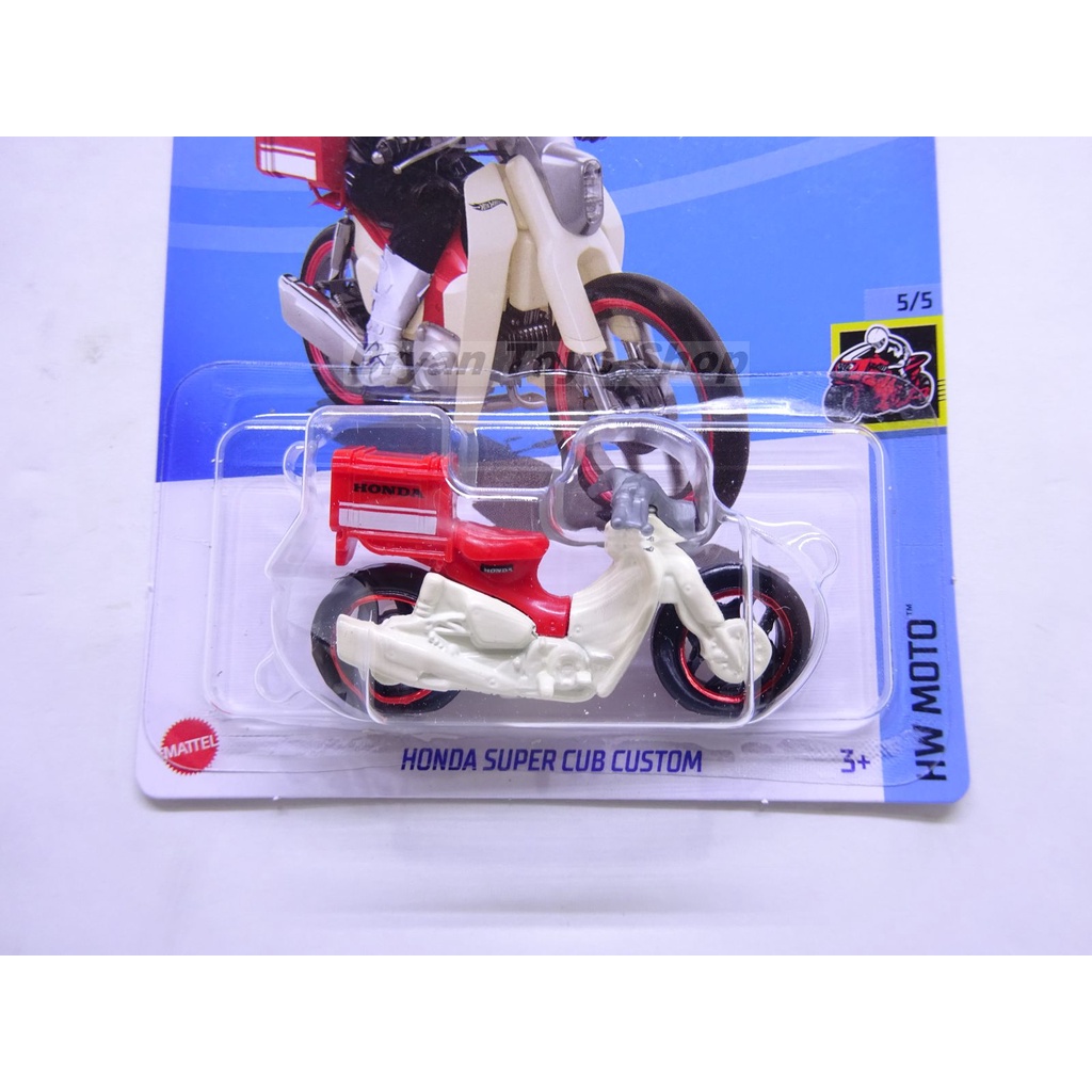 Hot Wheels Honda Super Cub Custom Putih Merah