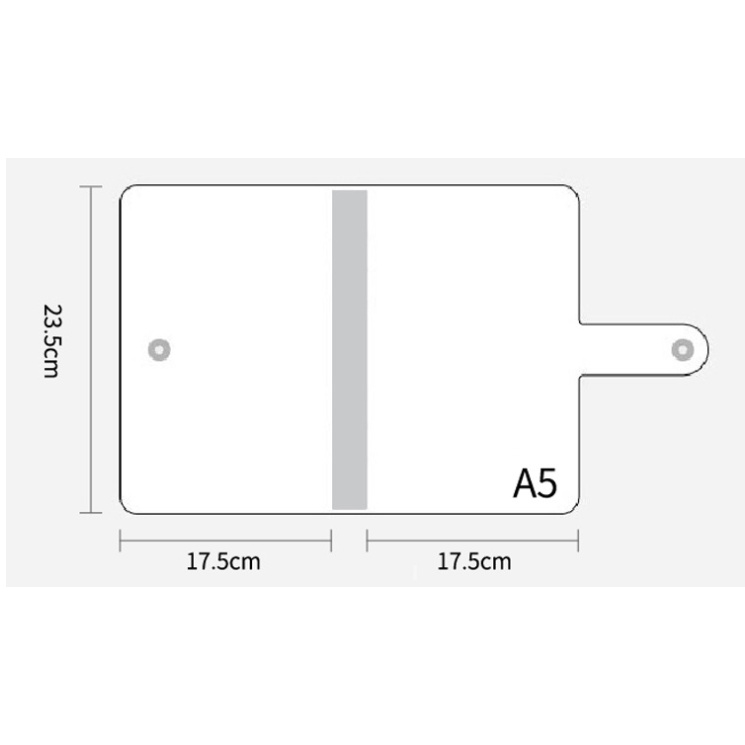 Korea A5 Transparan photocard binder 6-lubang loose-leaf ins notebook photocard holder