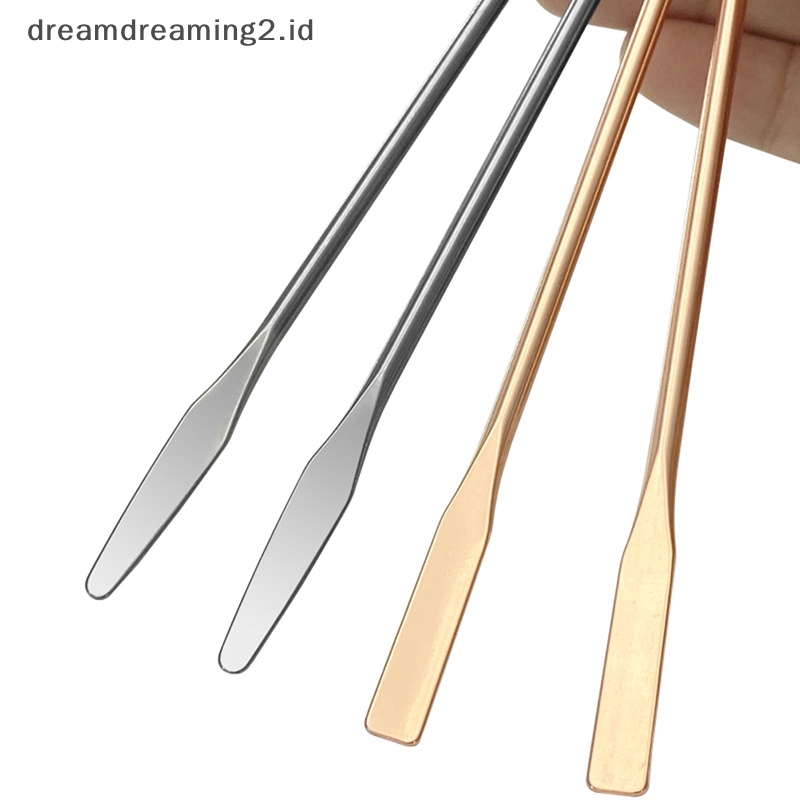 (drea) Spatula Toner Makeup Stainless Steel Mixing Stick Foundation Alat Pencampur Krim //