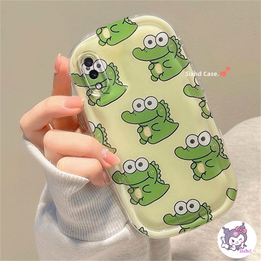 Redmi Note 12 11 11s 10s 9s 10Pro Redmi 12 12C 10C 11A 11A 10A 9C 9T 9A A2 A1 Xiaomi 11 Lite Poco M3 X3Pro Kartun Lucu Dinosaurus Casing Ponsel Dengan Bracket Soft TPU Protection Cover