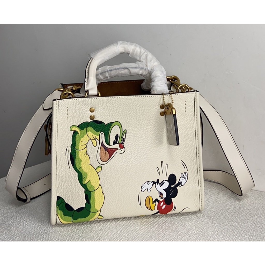 Disney x Coach Rogue 25 In Regenerative Leather with Mickeey