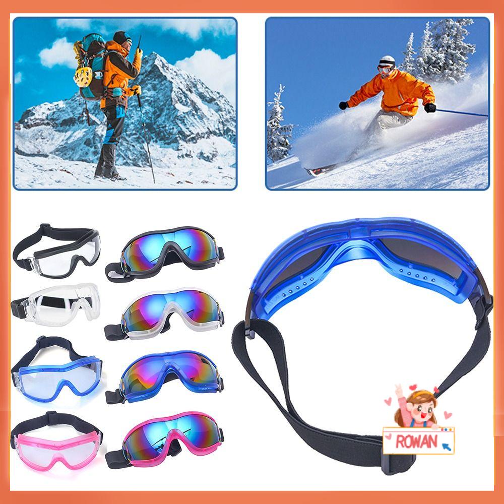 R-FLOWER Kacamata Ski Anak Unisex Musim Dingin Windproof Dustproof Lensa Frame Snowboard