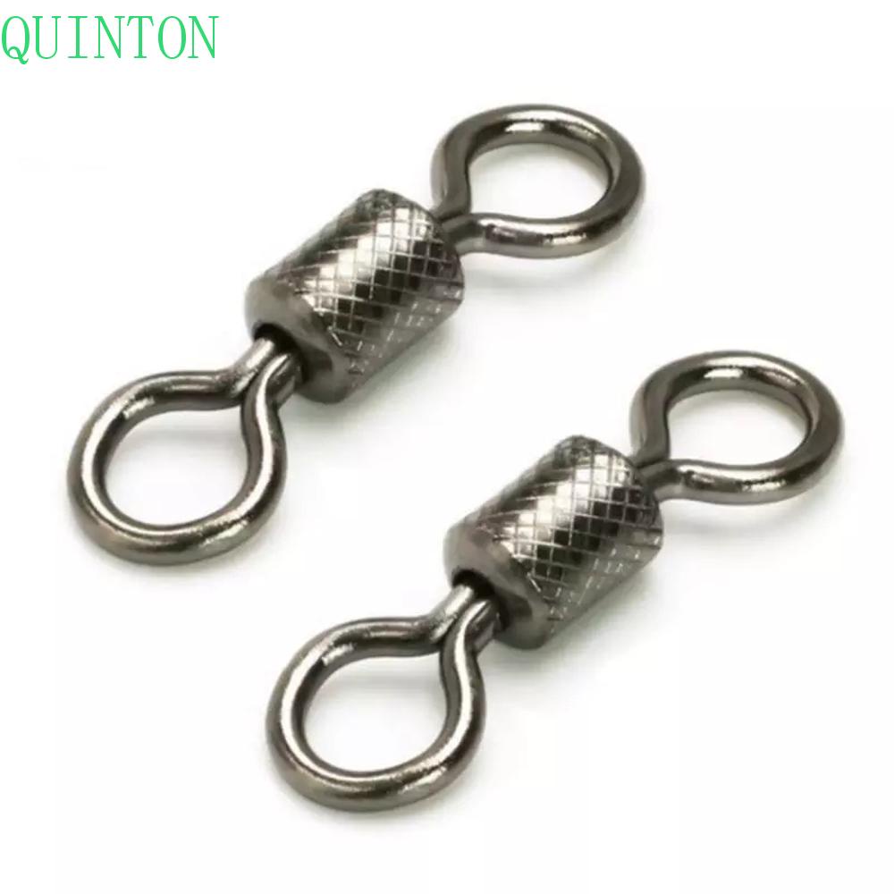 QUINTON Mancing Putar Alat Pancing 50PCS/Lot Laut Memancing Safety Snap Bahan Stainless Steel Untuk Carp Rolling Swivel