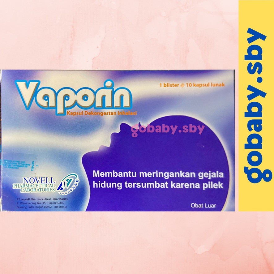 VAPORIN TETES HIDUNG DEKONGESTAN ANAK - HARGA PER KAPSUL