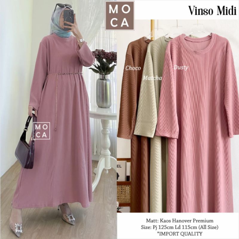 VINSO MIDI ORI MOCA | Ld115 Kaos Hanover Premium