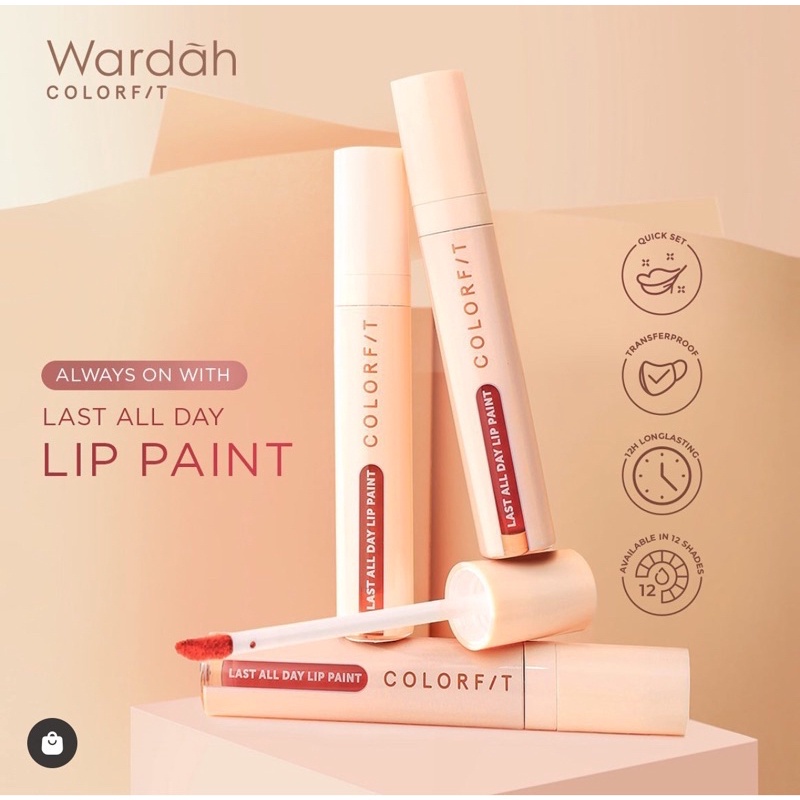 BB - Wardah Colorfit Last All Day Lip Paint Transproof Tahan sampai 12 Jam Lip Cream Matte