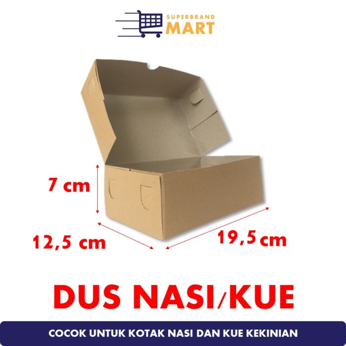 

Paper Lunch Box Kraft Full Laminasi Kotak Nasi Dus Nasi 19,5x12,5x10cm - NBK-NonLaminasi