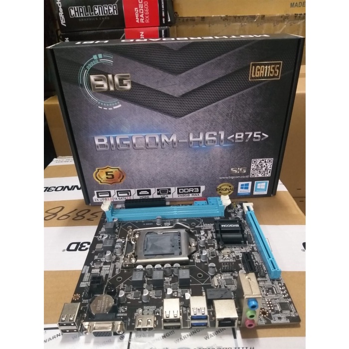 367COMP MOTHERBOARD BIGCOM H61 LGA 1155 USB 3.0