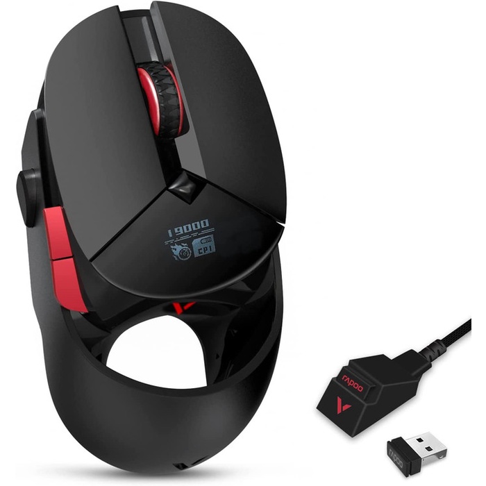 Rapoo VT960s Wireless Wired Gaming Mouse OLED Display PMW3389 Metal