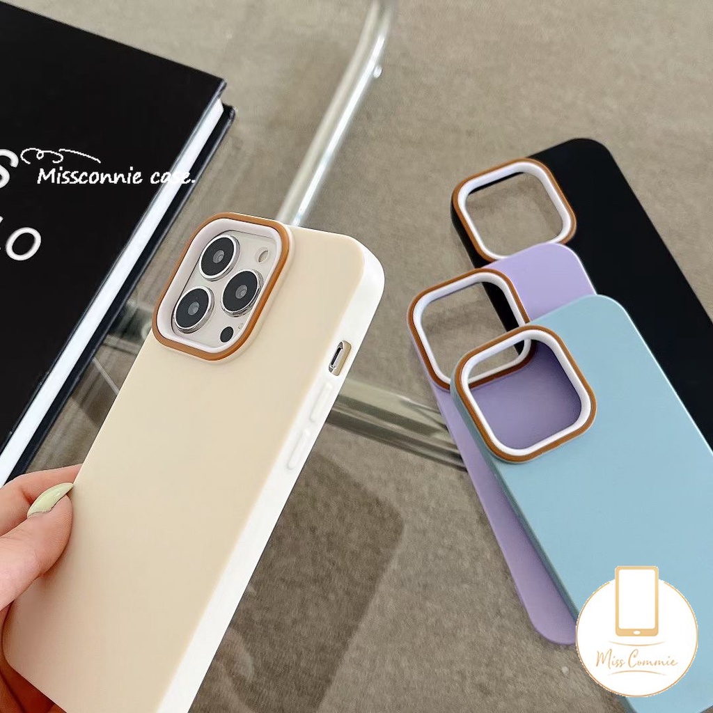 Candy Color Case Compatible for IPhone 11 XR 11 14 13 12 Pro Max 7Plus 8Plus 6 6S 7 8 Plus X XS MAX SE 2020 Luxury Thicken Shockproof Camera Protective Solid Color Simple Cover