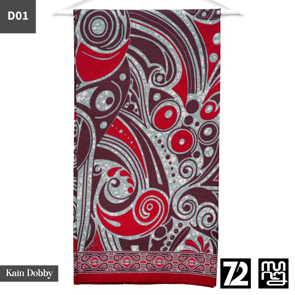 KAIN BATIK DOBBY Premium Motif Abstrak Warna Hijau 723914 Cap 72