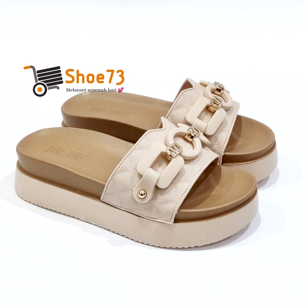 BARA-BARA 219 V-9TT SIZE 36-40 ORIGINAL | Sandal Wedges Selop Jelly Wanita | Sendal Kokop Impor