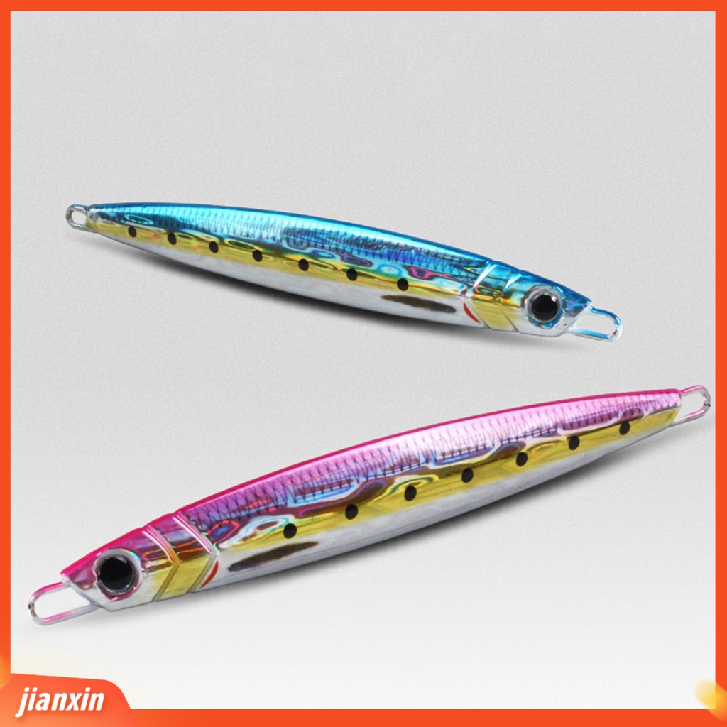 (In Stock) 60 /80 /100g Umpan Pancing Warna Terang Kertas Sangat Reflektif 3D-Printed Anti Korosi Jigging Lure Untuk Memancing