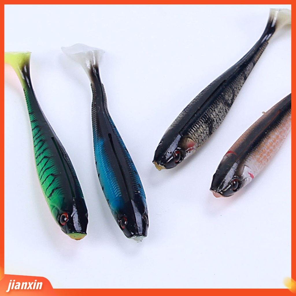 (In Stock) 7Pcs 9cm /5.6g Umpan Buatan 3D Simulasi Fisheye Emulasi Bebek Palm Angling T Tail Umpan Ikan Lembut Untuk Memancing Di Luar Ruangan