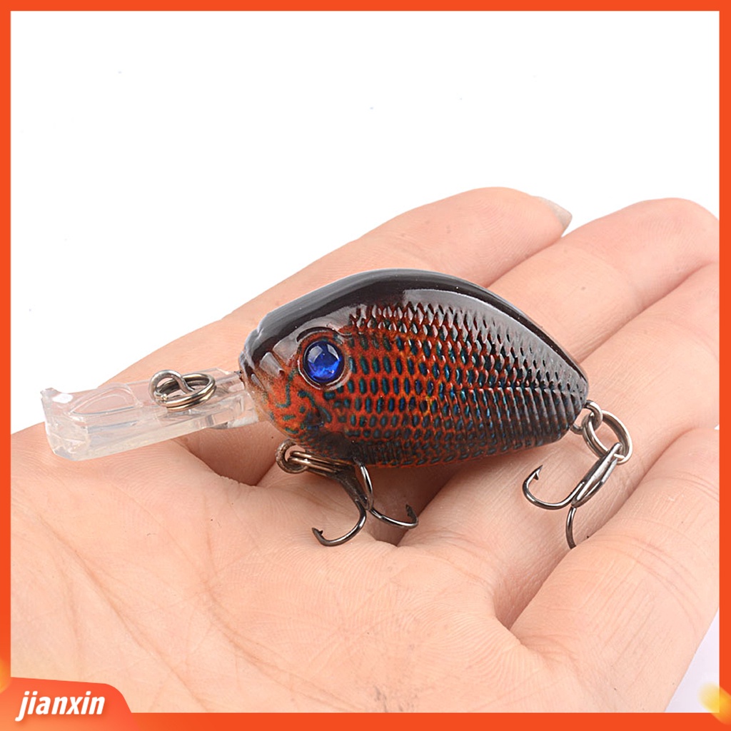 (In Stock) 6CM /6.5G Umpan Pancing 3D Simulasi Fisheye Tajam Kait Warna Kaya Compact Bright Color Fishing Instalasi Mudah Treble Hook Memancing Umpan Untuk Memancing Luar Ruangan