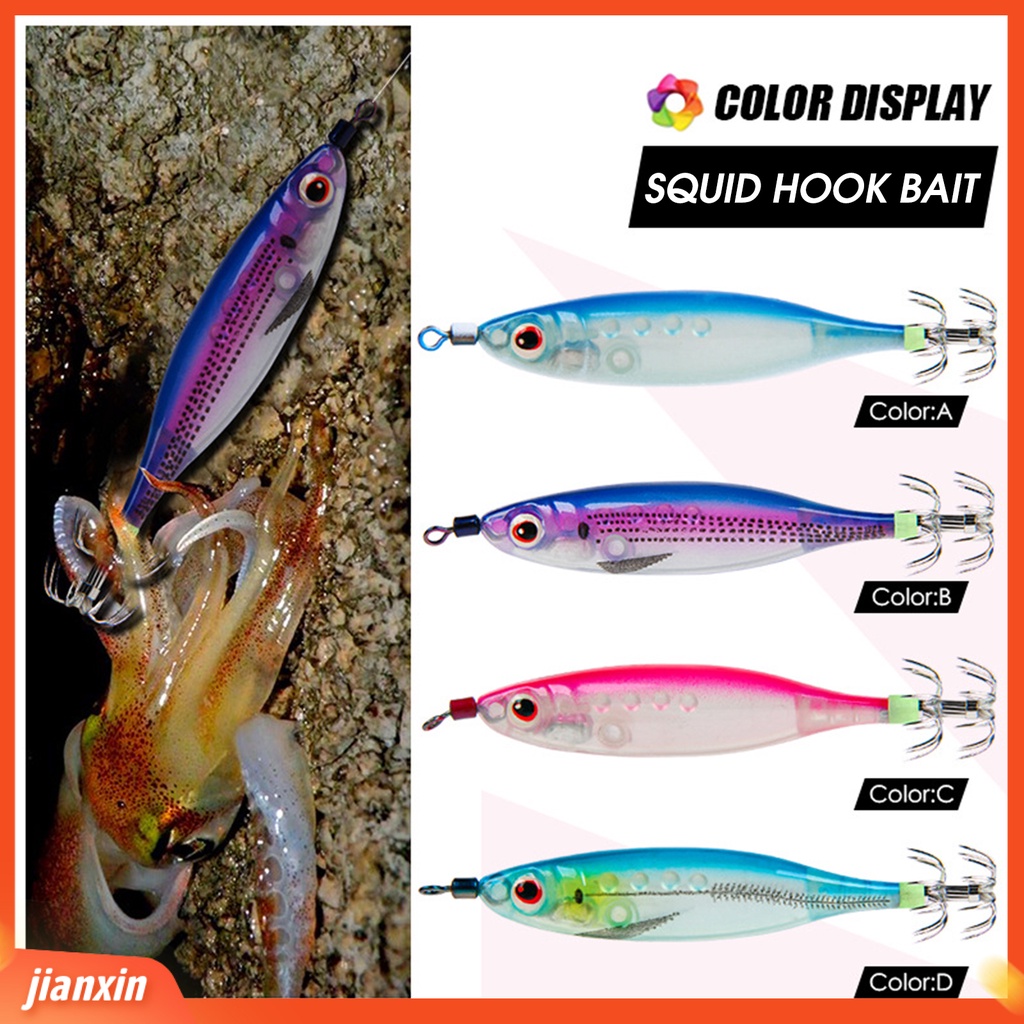 (In Stock) 85mm /5.5g ABS Umpan Palsu 3D Mata Hidup Desain Bercahaya Umpan Bionik Perlengkapan Memancing