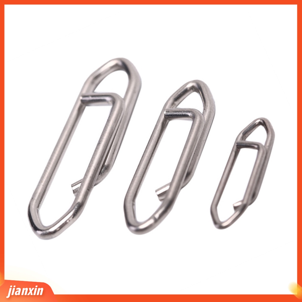 (In Stock) 30 Pcs Kekuatan Tarik Tinggi Stainless Steel Lure Hook Konektor Barel Putar Tackle Memancing Snaps Memancing Aksesoris