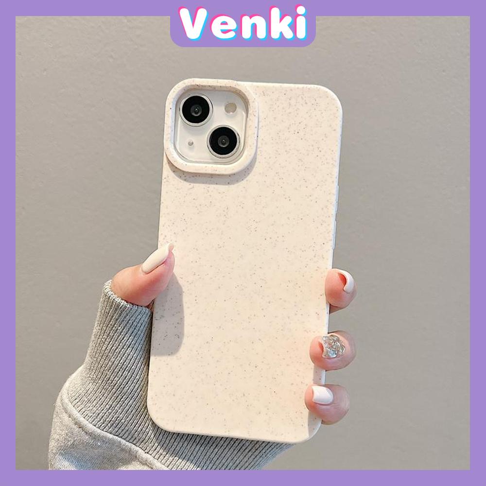 VENKI - Untuk iPhone 11 iPhone Case Ramah Lingkungan Rumput Gandum Phone Case TPU Lembut Shockproof Perlindungan Sederhana Warna Solid Kompatibel dengan iPhone 14 13 Pro max 12 Pro Max 11 xr xs 7 8