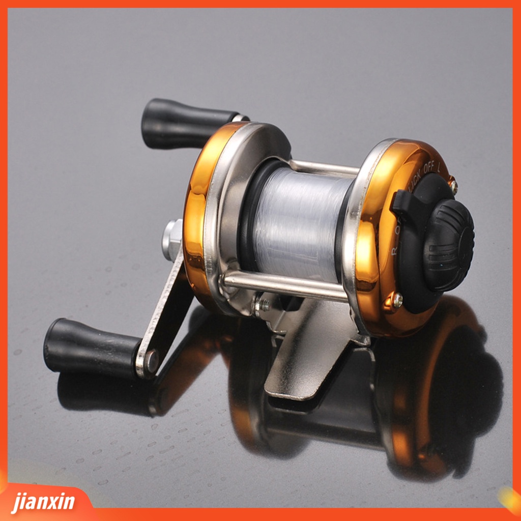 (In Stock) 3.0:1 Portable Baitcasting Kiri Kanan Ice Fishing Wheel Reel Alat Pancing Ikan