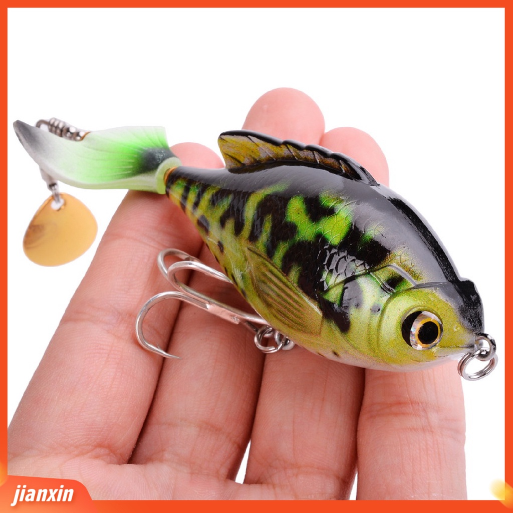 (In Stock) 9.7cm Faux Fish Lure Umpan Keras Palsu Dengan Mata 3D Manusia Hidup Alat Pancing Tackle