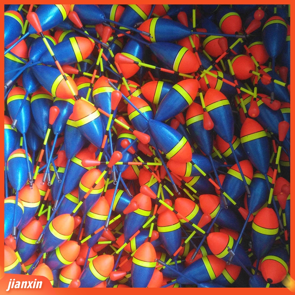 (In Stock) 10Pcs Pelampung Pancing Pelampung Bobber Stick Berfluktuasi Aksesoris Mix Ukuran Warna