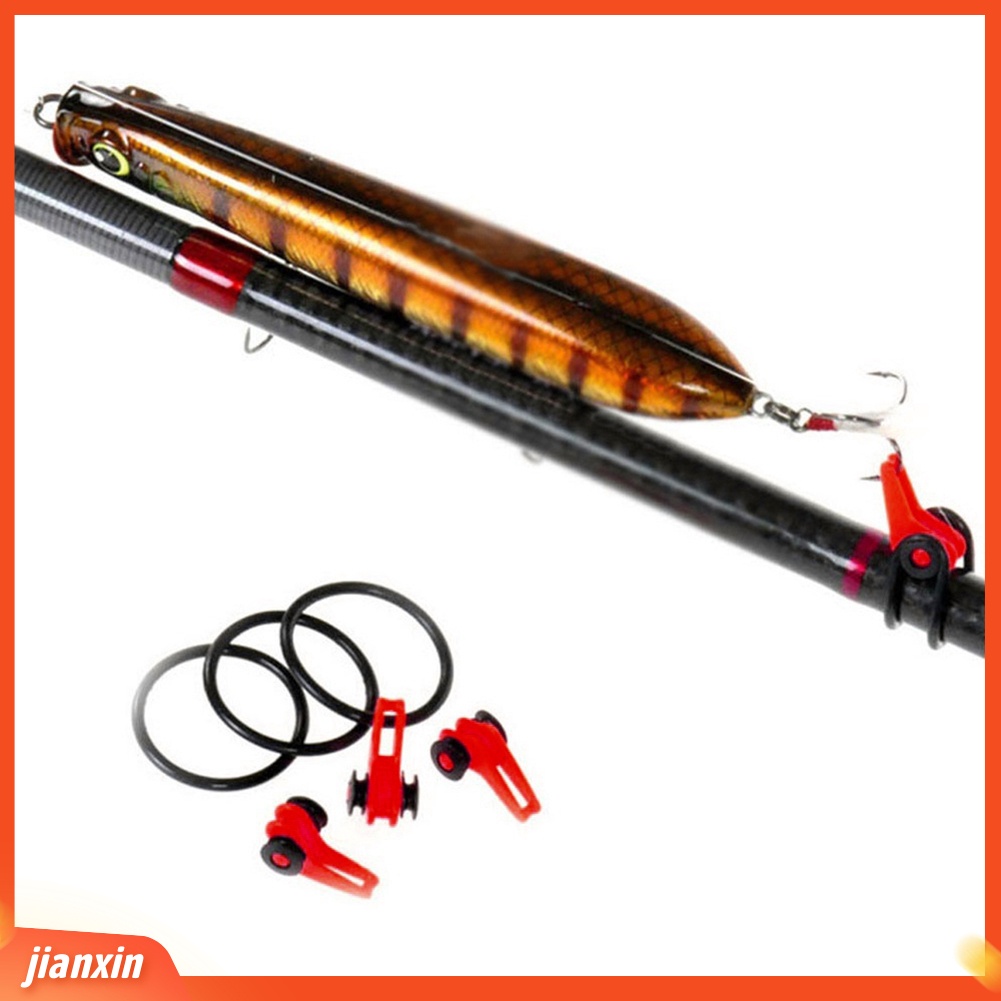 (In Stock) 5pcs Hook Secure Keepers Peralatan+10Pcs Cincin Umpan Aman Untuk Pancing