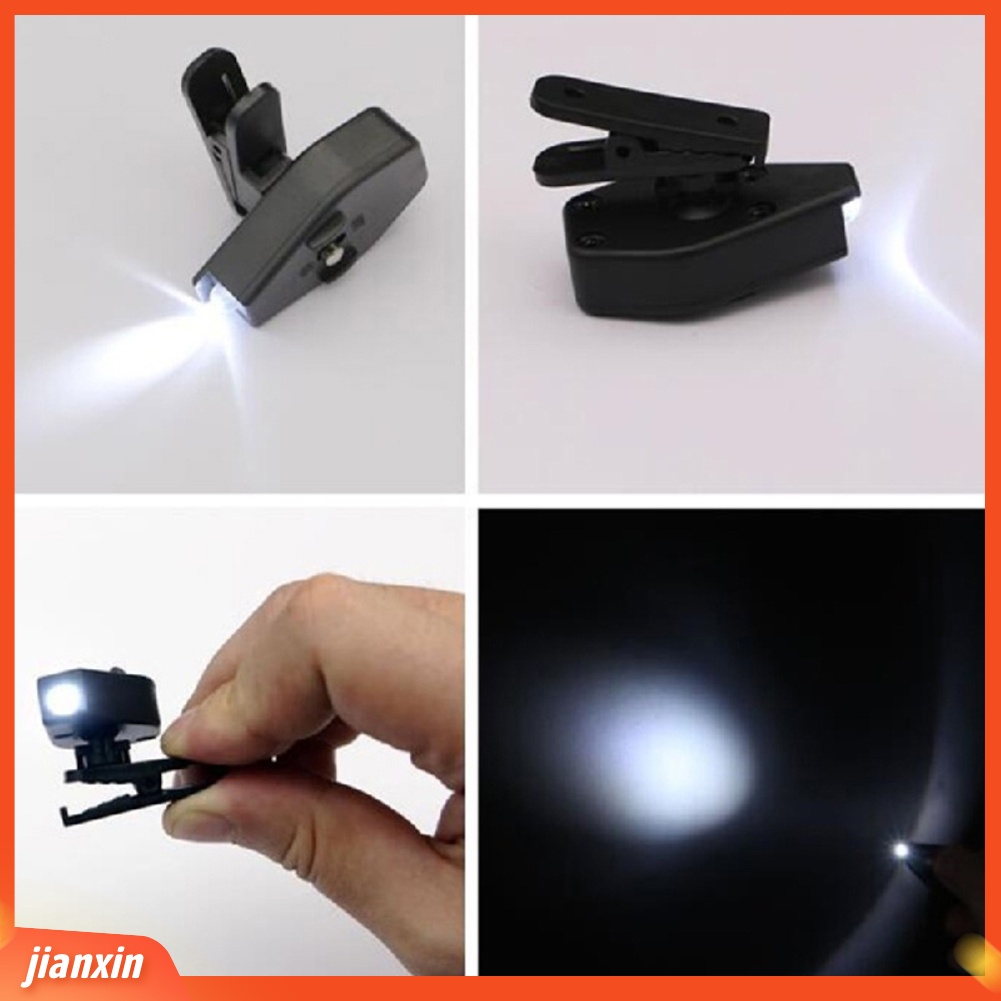 (In Stock) Kacamata Lampu LED Mini Portabel Clip-on Lamp Baca Penerangan Alat Outdoor