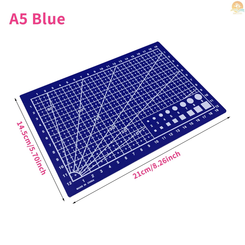 In Stock A5 Alas Pemotong Satu Sisi Cutting Board Cut Pad DIY Alat Dengan Garis Grid Bening Sudut Untuk Proyek Scrapbooking Art Dan Craft