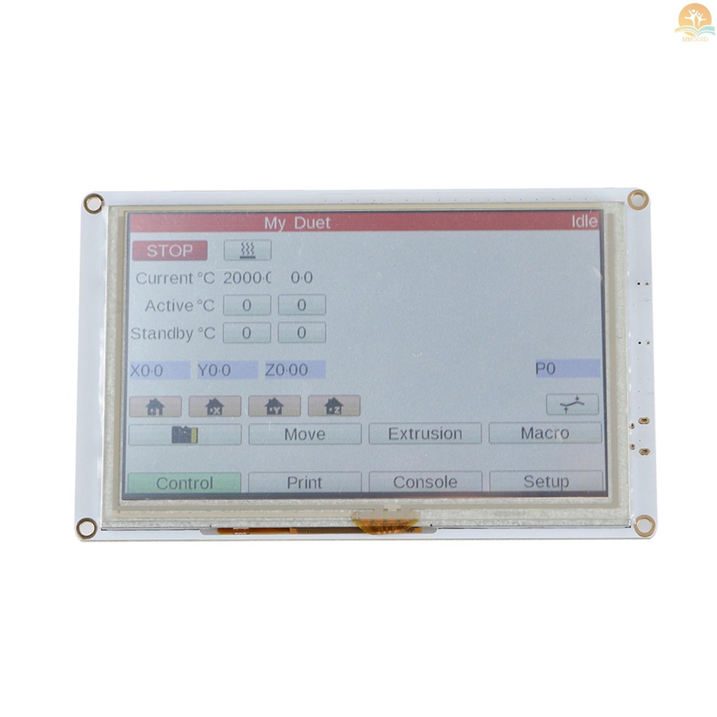 In Stock 5inch Paneldue 5i Terintegrasi Paneldue Color LCD Display TouchScreen Controller Kompatibel Dengan DuetWifi Duet 2d Bagian Printer 3D Eterna