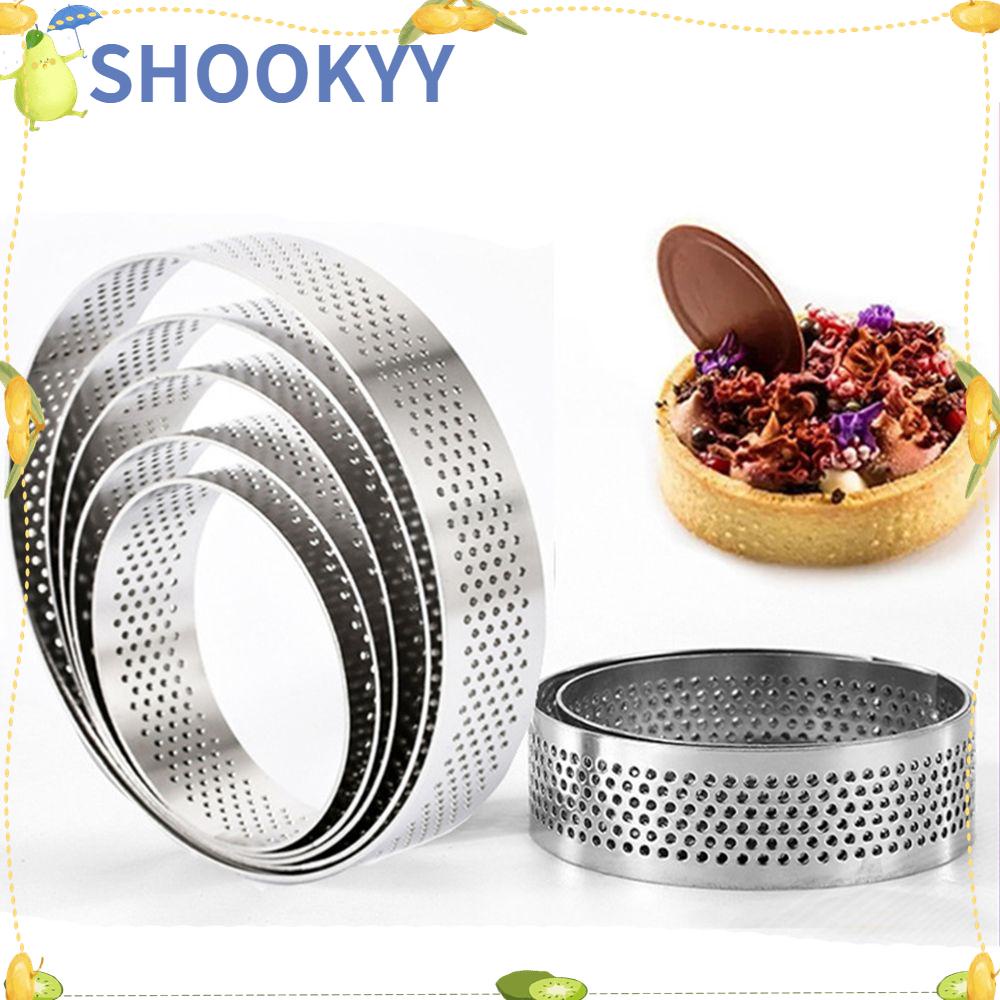 CHOOKYY Cetakan Tartlet DIY Stainless Steel French Dessert Mousse Circle Mold