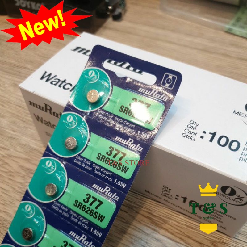 Baterai jam tangan Original Murata 626 377