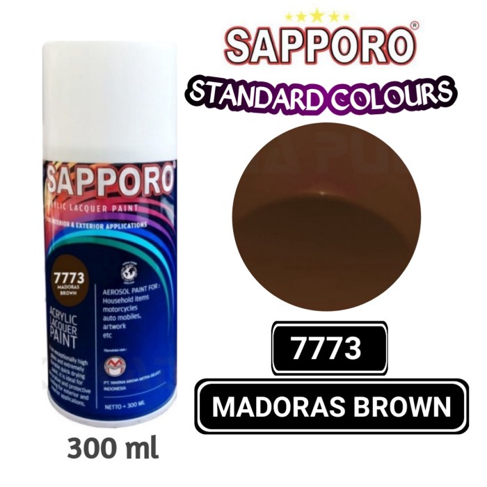 

7773 MADORAS BROWN SAPPORO STANDAR 300ml Cat Semprot Pylok Pilok Pylox