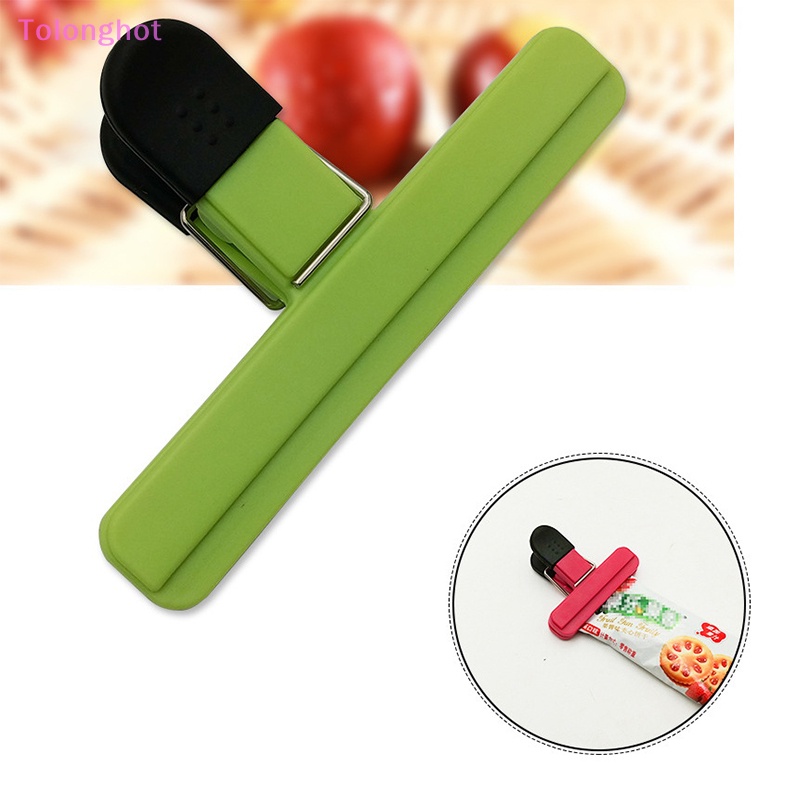 Tolonghot&gt; Klip Kantong Penyegel Makanan Plastik Segar Tahan Lembab Snack Keripik Kentang Postcard Klip Penyegelan Gadget Dapur Rumah Tangga Barang Dengan Baik