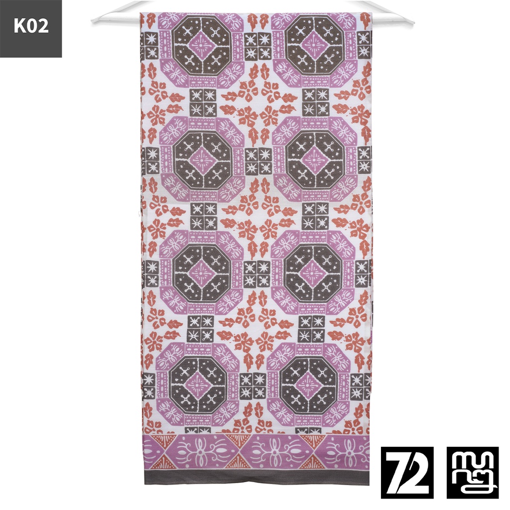 KAIN BATIK PREMIUM Bahan Katun Motif Biscuit Merah Muda Putih 723946 Cap 72 Jarik Jarit Samping Keba