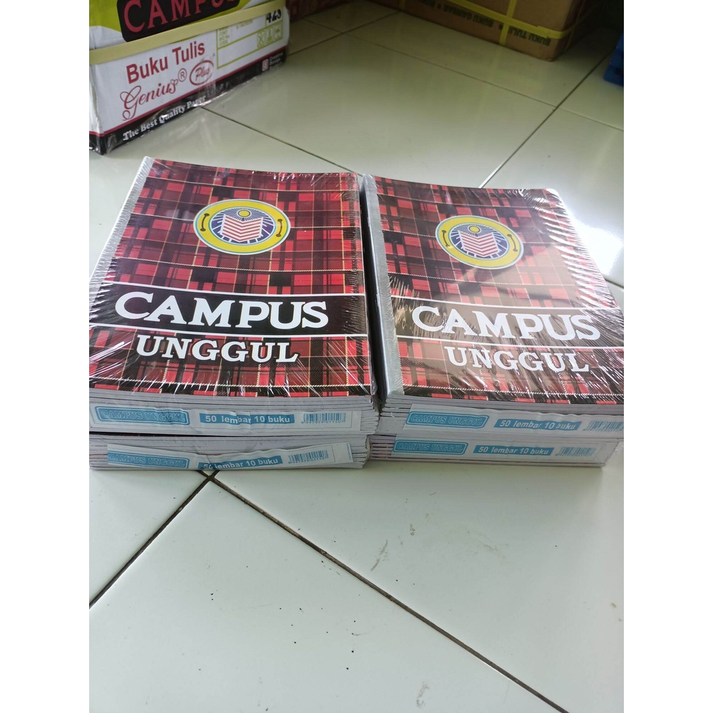 

BUKU CAMPUS UNGGUL ISI 50 LEMBAR//1 PAK ISI 10 BUKU//UKURAN BUKU BESAR(25X18)