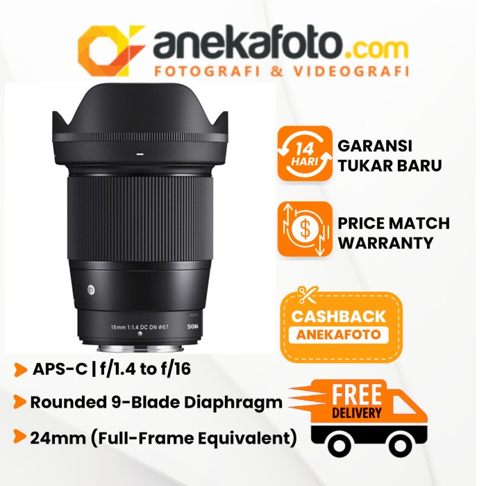 Sigma 16mm F/1.4 DC DN Contemporary For Nikon Z Black