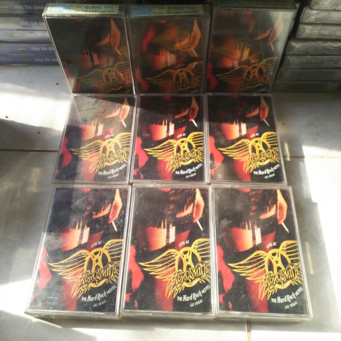 kaset baru segel Aerosmith live at hardrock