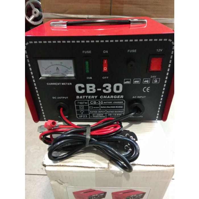 BATTERY CHARGER CB-30 - CAS AKI 30A RHINO - CHANGER AKI 30A BLACK RHINO