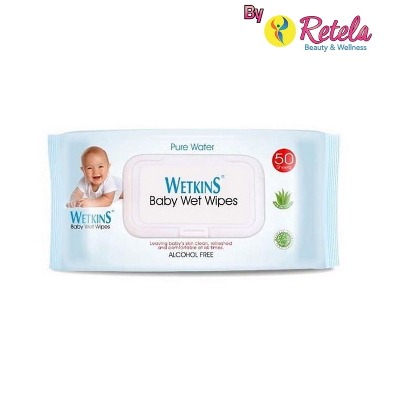 Wetkins Baby W.Wipes Blue 50`S