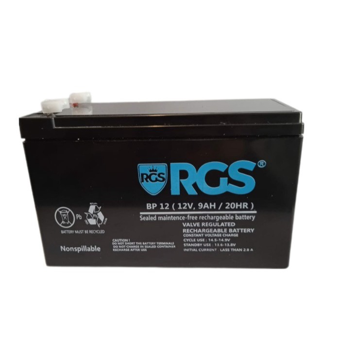 Baterai UPS 12v 9ah RGS/Battery UPS 12v 9ah apc ica prolink/Aki 12v9ah