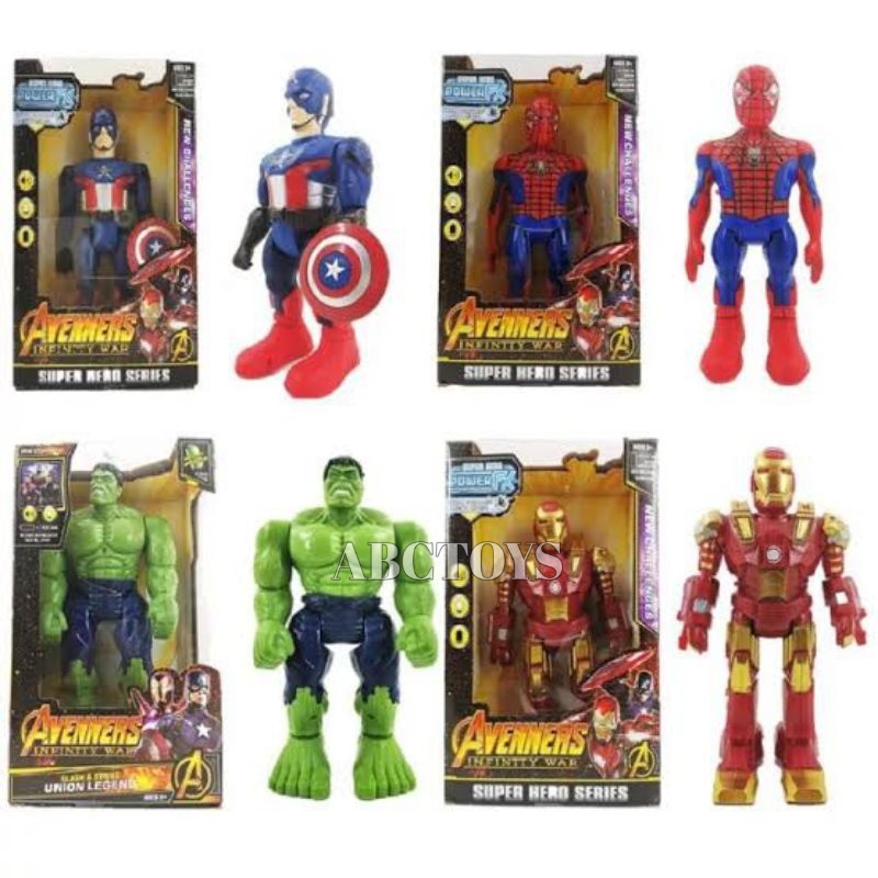 [ Free Batrai ]Mainan Anak Robot Avengers Bisa Jalan / Mainan Anak Robot Avengers Infinity / Mainan 