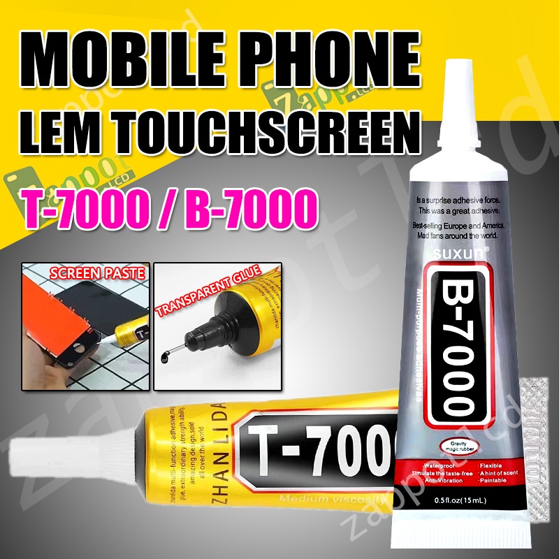 

LEM B-7000 15ML Lcd Lem Touchscreen Hitam/FOR Transparent Mobile phone Repair Warped Screen Back Cover Strong Super Glue Adhesive