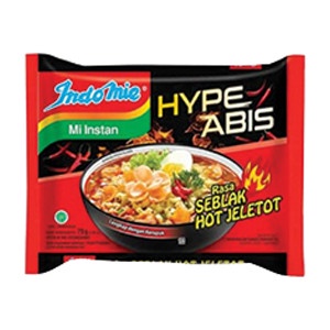 

INDOMIE MIE INSTANT HYPE SBLAK HOT JLETO PCK 75g - Karton