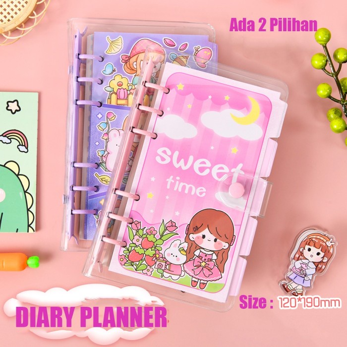 

BUKU DIARY BINDER JOURNAL PLANNER ANAK TRANSPARAN BUKU CATATAN HARIAN - MAGIC OF STARS