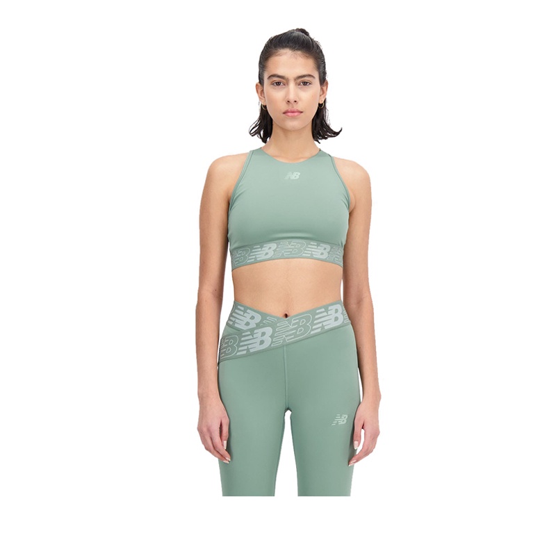 New Balance Relentless Crop Women's Bra - Green