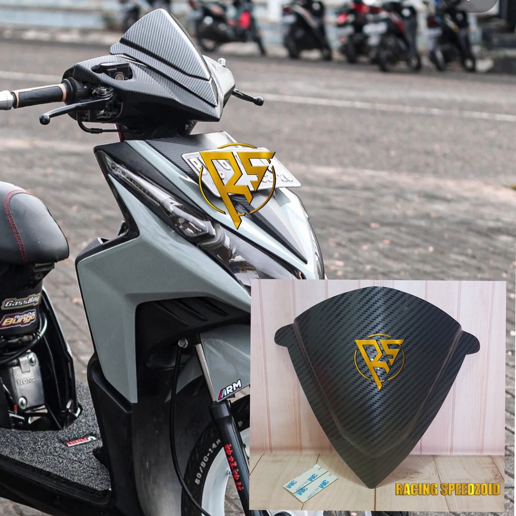 VISOR CARBON VARIO 110 THECNO KARBU WINDSHIELD CARBON VARIO 110