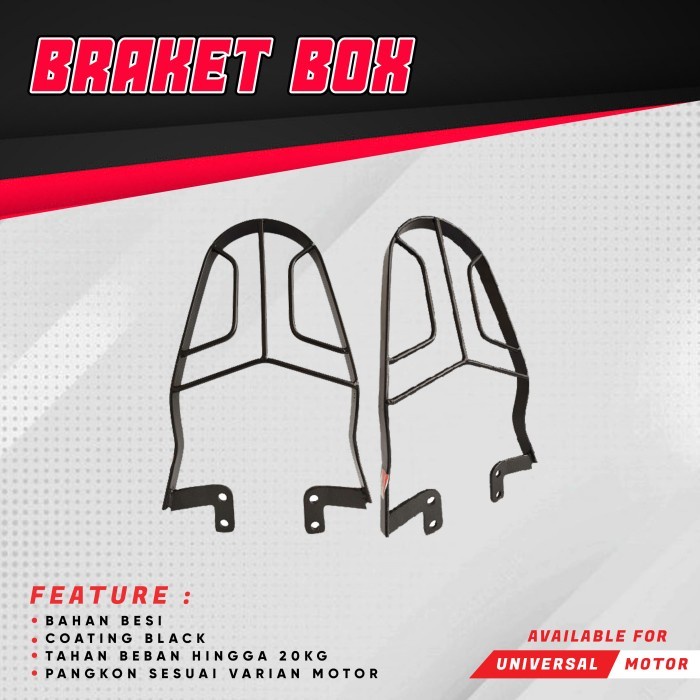 Brakcert Dudukan Bagasi Box Motor VIXION XRIDE BEAT BYSON CB150 FINO JUPITER MEGAPRO MIO M3 SOUL GT 