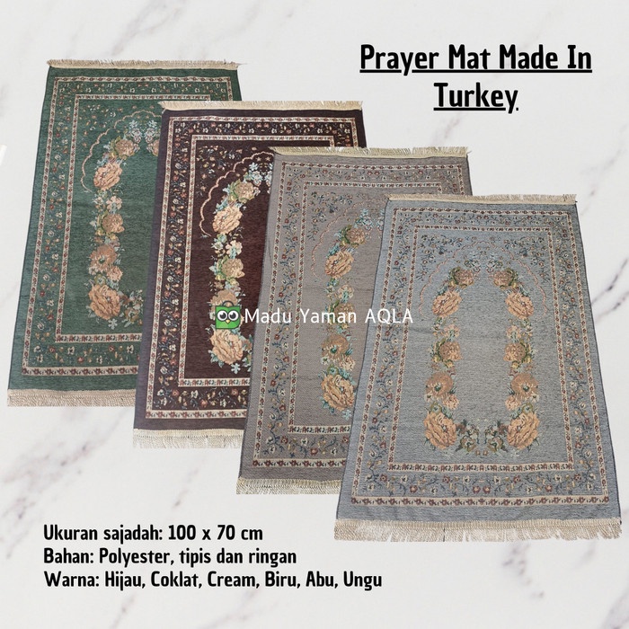MurMer Terlaris SAJADAH TURKI TIPIS SAJADAH TRAVEL SAJADAH TIPIS SAJADAH MURAH - Warna Random