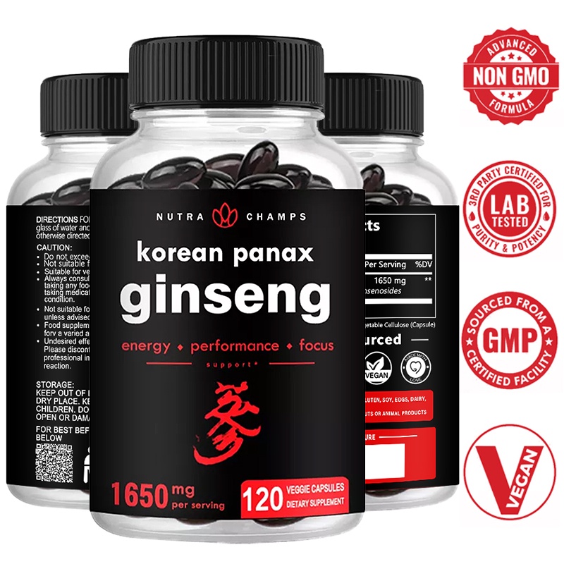 GINSENG VITAMINA UNTUK MENAMBAH STAMINA TUBUH 30/60/120 Kapsul